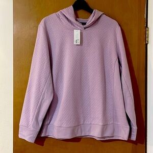 Lavender colored hoodie